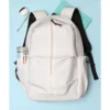 Mochila Pragel de poliéster con compartimento principal y bolsas laterales, para personalización corporativa con logotipo