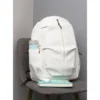 Mochila Pragel de poliéster con compartimento principal y bolsas laterales, para personalización corporativa con logotipo