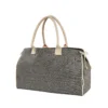 BOLSA WATTE de algodón reciclado con jaretas laterales ajustables y base estructurada, vista frontal