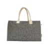BOLSA WATTE de algodón reciclado con jaretas laterales ajustables y base estructurada, vista frontal
