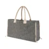 BOLSA WATTE de algodón reciclado con jaretas laterales ajustables y base estructurada, vista frontal