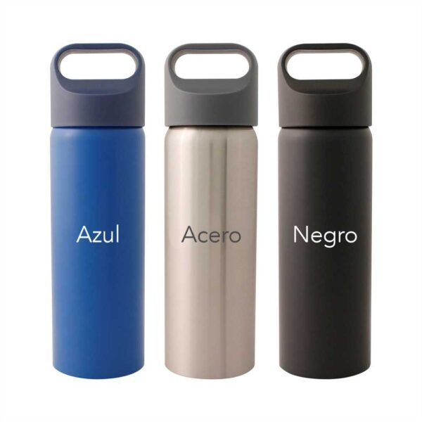 Ánfora Pop de acero inoxidable 700 ml con tapa de rosca y diseño ergonómico para empresas
