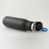 Anfora Soul termo negro de acero inoxidable con doble pared y cordón en tapa, capacidad 450 ml