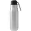 Anfora Soul termo negro de acero inoxidable con doble pared y cordón en tapa, capacidad 450 ml