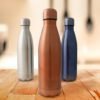 Anfora Stahl botella térmica de acero inoxidable doble pared 500 ml con acabado mate y tapón de sellado al vacío