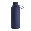 Botella térmica RUBBY de acero inoxidable doble pared 480 ml con asa de silicona y caja kraft