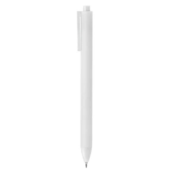 Bolígrafo PLAIN retráctil de plástico ABS con acabado mate y clip translúcido en varios colores corporativos