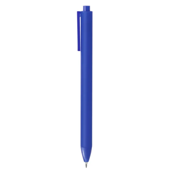 Bolígrafo PLAIN retráctil de plástico ABS con acabado mate y clip translúcido en varios colores corporativos