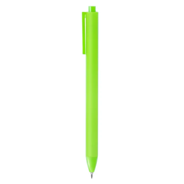 Bolígrafo PLAIN retráctil de plástico ABS con acabado mate y clip translúcido en varios colores corporativos