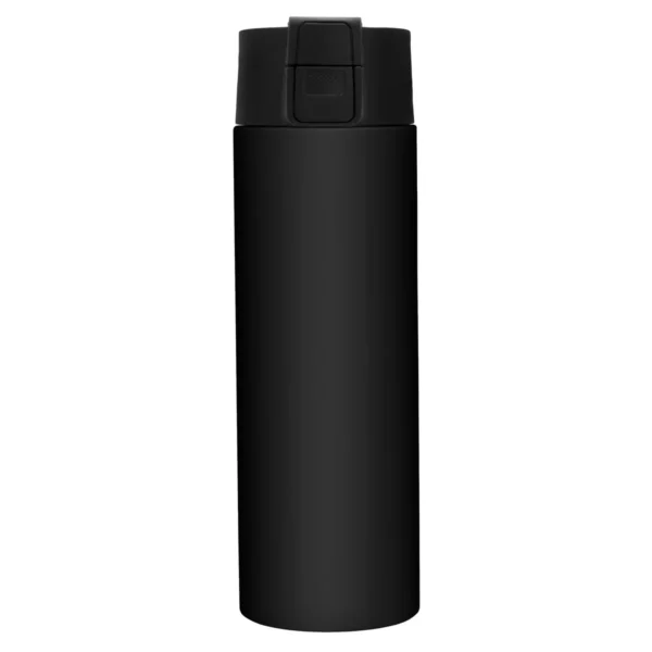 Botella térmica ALLY de acero inoxidable doble pared 450 ml con tapa PP y acabado mate, presentada en caja kraft