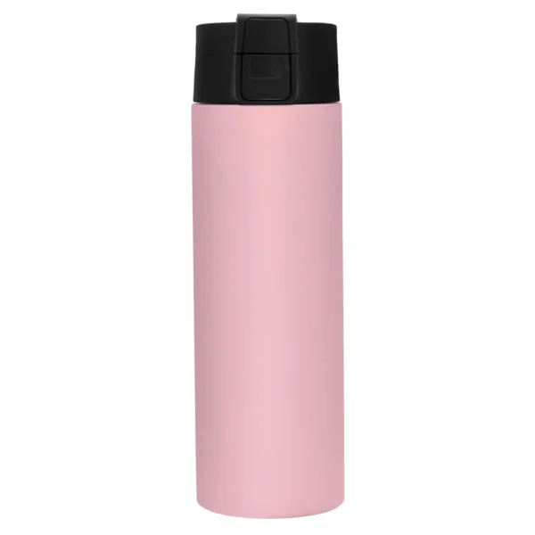 Botella térmica ALLY de acero inoxidable doble pared 450 ml con tapa PP y acabado mate, presentada en caja kraft