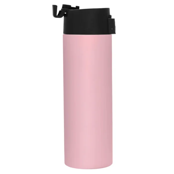 Botella térmica ALLY de acero inoxidable doble pared 450 ml con tapa PP y acabado mate, presentada en caja kraft