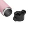 Botella térmica ALLY de acero inoxidable doble pared 450 ml con tapa PP y acabado mate, presentada en caja kraft