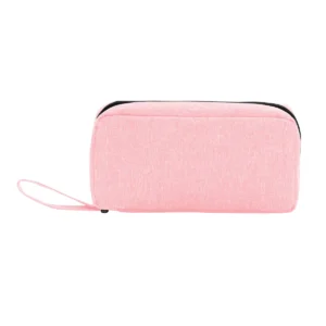Necessaire PETUNIA abierto desplegado mostrando compartimentos interiores organizados con bolsillos de red y gancho