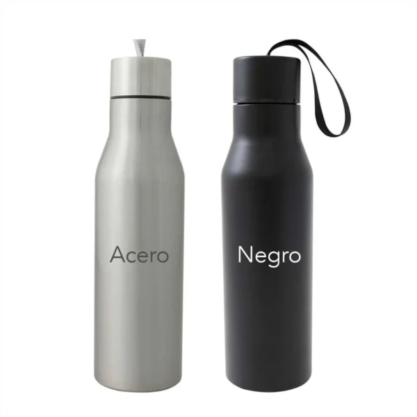Link botella térmica de acero inoxidable doble pared 500 ml con logotipo empresarial grabado