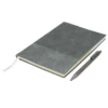Set ejecutivo SENSE con bolígrafo de aluminio y libreta de poliuretano en caja de regalo negro mate