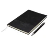 Set ejecutivo SENSE con bolígrafo de aluminio y libreta de poliuretano en caja de regalo negro mate