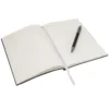 Set ejecutivo SENSE con bolígrafo de aluminio y libreta de poliuretano en caja de regalo negro mate