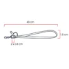 Cable Cargador LIXUS de silicón en blanco y negro con conectores para Android y iOS y clip porta gafete