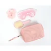 Juego de belleza Khobi con cosmetiquera, cepillo, máscara de ojos con gel y liga para cabello, set completo de cuidado personal