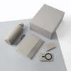 Set ejecutivo Takeo con termo 500 ml, cargador inalámbrico 5000 mAh, libreta, bolígrafo y tarjetero en caja de regalo
