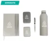 Set ejecutivo Takeo con termo 500 ml, cargador inalámbrico 5000 mAh, libreta, bolígrafo y tarjetero en caja de regalo