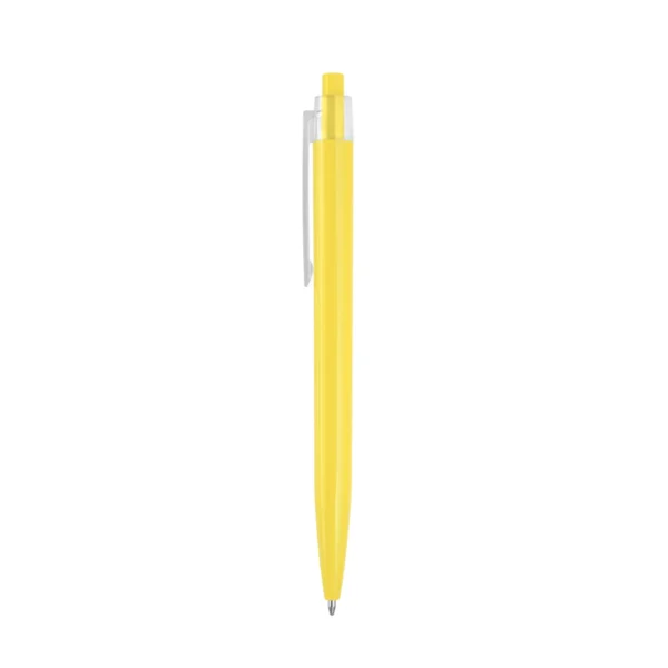 Bolígrafo CRAY retráctil de plástico ABS con cuerpo brillante y clip transparente para personalización con logo empresarial, imagen 13