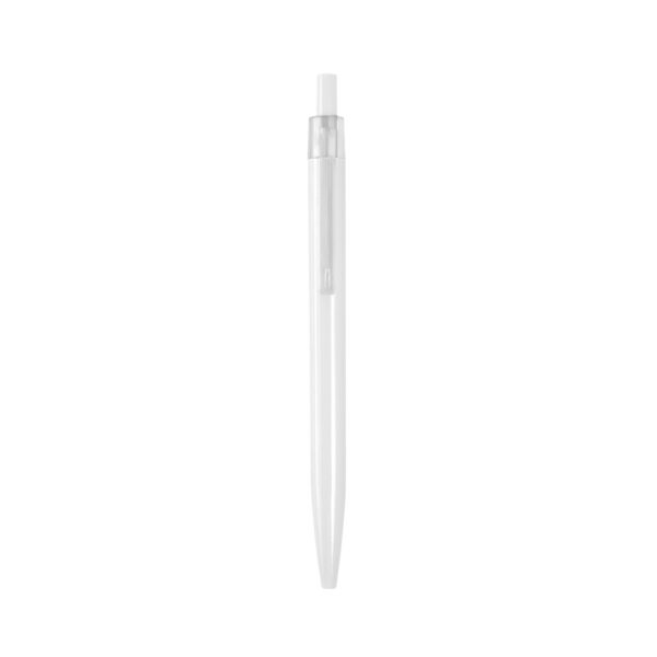 Bolígrafo CRAY retráctil de plástico ABS con cuerpo brillante y clip transparente para personalización con logo empresarial, imagen 4