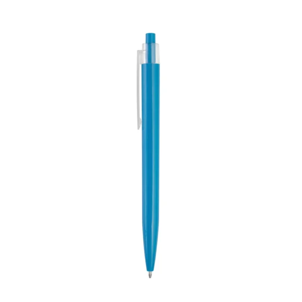 Bolígrafo CRAY retráctil de plástico ABS con cuerpo brillante y clip transparente para personalización con logo empresarial, imagen 11