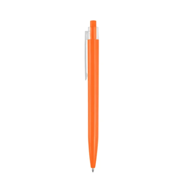 Bolígrafo CRAY retráctil de plástico ABS con cuerpo brillante y clip transparente para personalización con logo empresarial, imagen 10