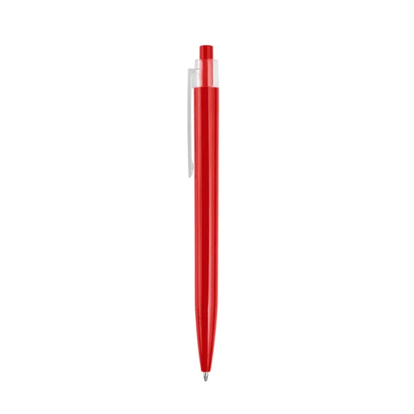Bolígrafo CRAY retráctil de plástico ABS con cuerpo brillante y clip transparente para personalización con logo empresarial, imagen 8