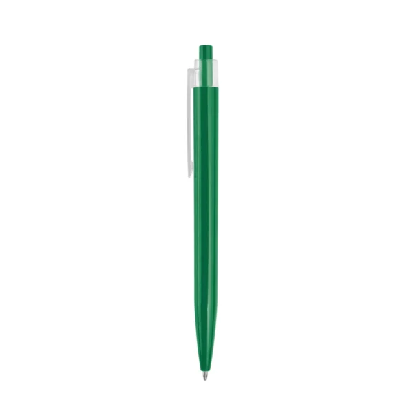 Bolígrafo CRAY retráctil de plástico ABS con cuerpo brillante y clip transparente para personalización con logo empresarial, imagen 7