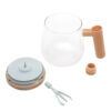 Taza mezcladora TROMBA de vidrio de borosilicato con tapa ABS y botón de silicona, capacidad 400 ml, presentada en caja Kraft, imagen 6