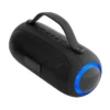 Bocina bluetooth TURBO con malla metálica, iluminación LED multicolor y caja de regalo Kraft para empresas