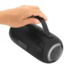 Bocina bluetooth TURBO con malla metálica, iluminación LED multicolor y caja de regalo Kraft para empresas