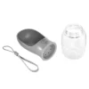 Botella Bebedero PUG de plástico ABS con recipiente bebedero integrado y correa de poliéster, capacidad 350 ml