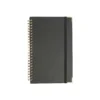 Libreta Salavan con cubierta de poliuretano y hojas interiores en diseño de puntos, vista frontal cerrada
