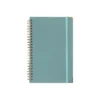 Libreta Salavan con cubierta de poliuretano y hojas interiores en diseño de puntos, vista frontal cerrada