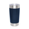 Mug térmico VETRO de doble pared en acero inoxidable 650 ml con acabado mate y tapa transparente