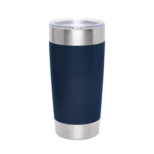 Mug térmico VETRO de doble pared en acero inoxidable 650 ml con acabado mate y tapa transparente