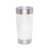 Mug térmico VETRO de doble pared en acero inoxidable 650 ml con acabado mate y tapa transparente