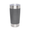 Mug térmico VETRO de doble pared en acero inoxidable 650 ml con acabado mate y tapa transparente