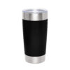 Mug térmico VETRO de doble pared en acero inoxidable 650 ml con acabado mate y tapa transparente