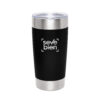 Mug térmico VETRO de doble pared en acero inoxidable 650 ml con acabado mate y tapa transparente