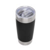 Mug térmico VETRO de doble pared en acero inoxidable 650 ml con acabado mate y tapa transparente