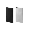 Tarjetero WIZARD de aluminio con botón de expulsión automática y protección RFID, presentado en caja kraft