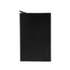 Tarjetero WIZARD de aluminio con botón de expulsión automática y protección RFID, presentado en caja kraft