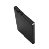 Tarjetero WIZARD de aluminio con botón de expulsión automática y protección RFID, presentado en caja kraft