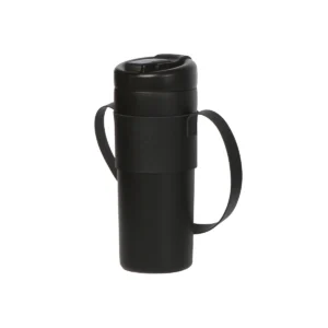 Termo Bokeo de acero inoxidable con funda de PU y tapa de PP, capacidad 730 ml, personalizado con logotipo de empresa