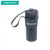 Termo Bokeo de acero inoxidable con funda de PU y tapa de PP, capacidad 730 ml, personalizado con logotipo de empresa
